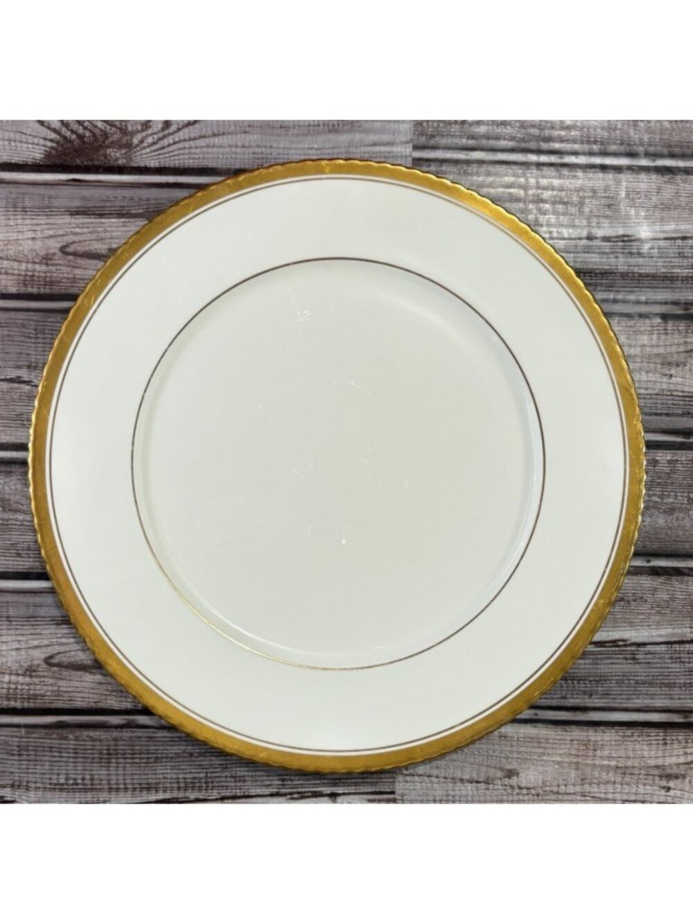 Noritake Goldart Plate Ceramic Gold Trim Band 11 3/4